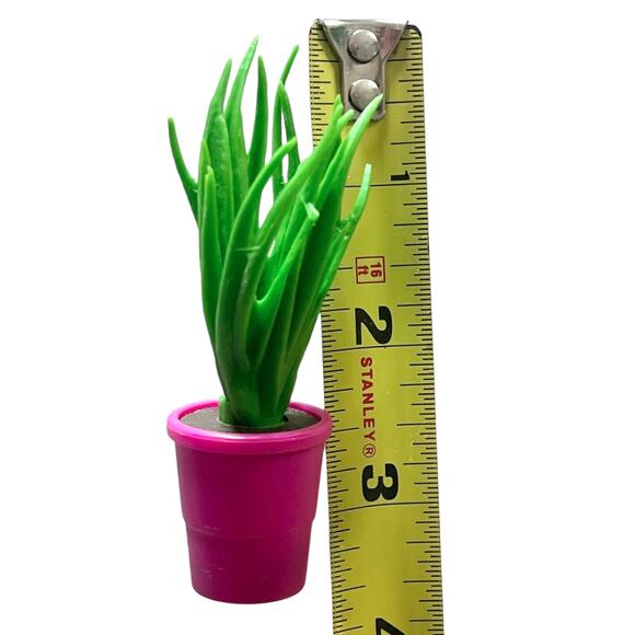 NEW American Girl Doll Blaire Flower Garden Chive Plant + Pink POT 2PC Accessory - Picture 3 of 5